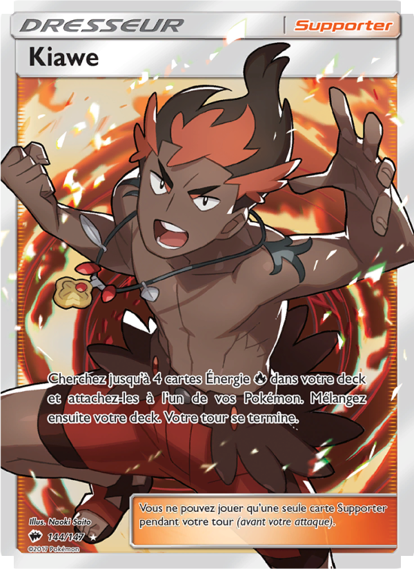 Kiawe 144 — Burning Shadows (French Pokémon TCG card)