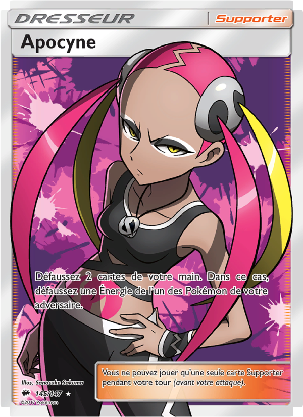 Apocyne 145 — Burning Shadows (French Pokémon TCG card)