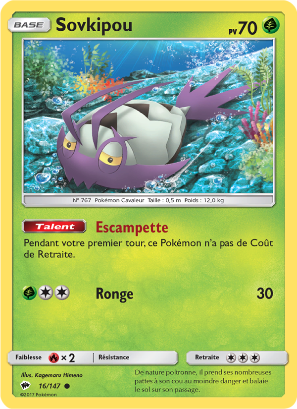 Sovkipou 16 — Burning Shadows (French Pokémon TCG card)