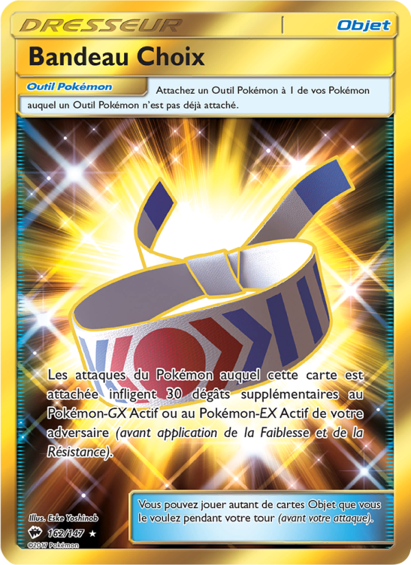 Bandeau Choix 162 — Burning Shadows (French Pokémon TCG card)