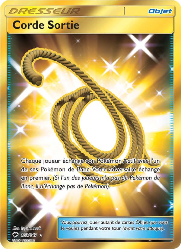 Corde Sortie 163 — Burning Shadows (French Pokémon TCG card)