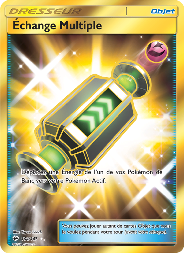 Échange Multiple 164 — Burning Shadows (French Pokémon TCG card)