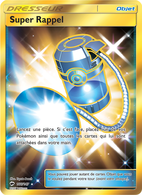 Super Rappel 166 — Burning Shadows (French Pokémon TCG card)