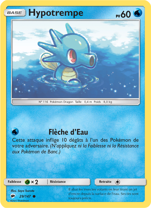 Hypotrempe 29 — Burning Shadows (French Pokémon TCG card)