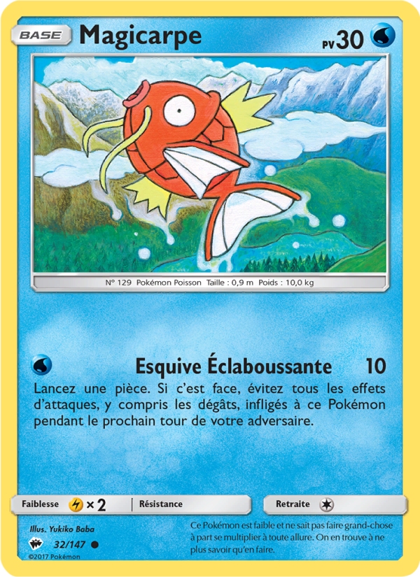 Magicarpe 32 — Burning Shadows (French Pokémon TCG card)