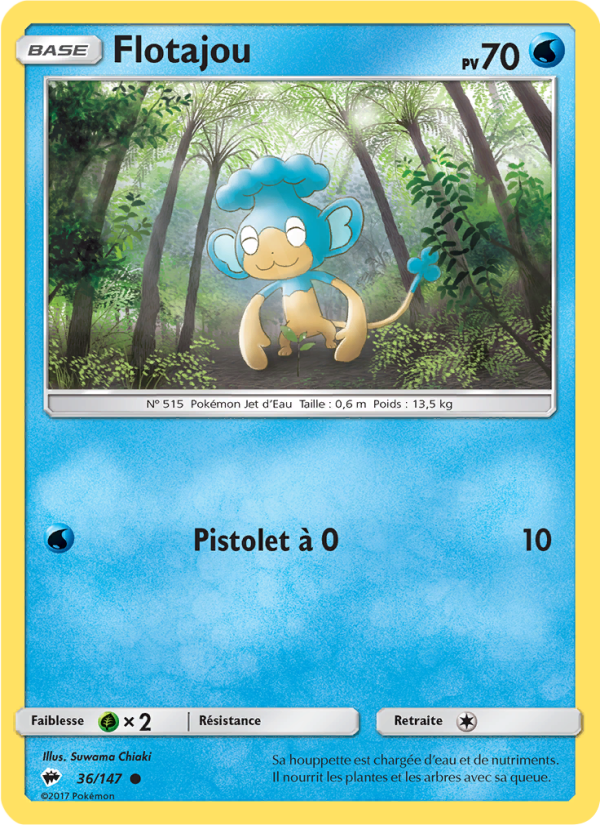 Flotajou 36 — Burning Shadows (French Pokémon TCG card)