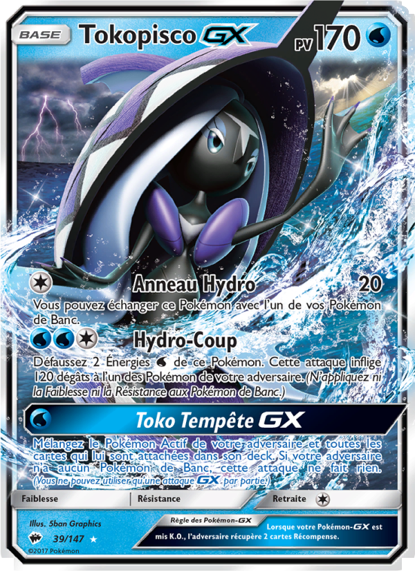 Tokopisco GX 39 — Burning Shadows (French Pokémon TCG card)