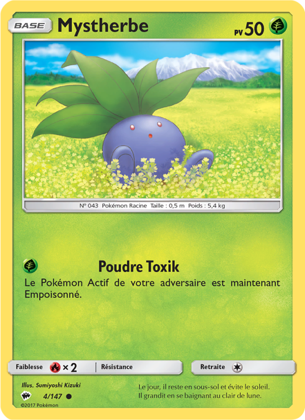 Mystherbe 4 — Burning Shadows (French Pokémon TCG card)