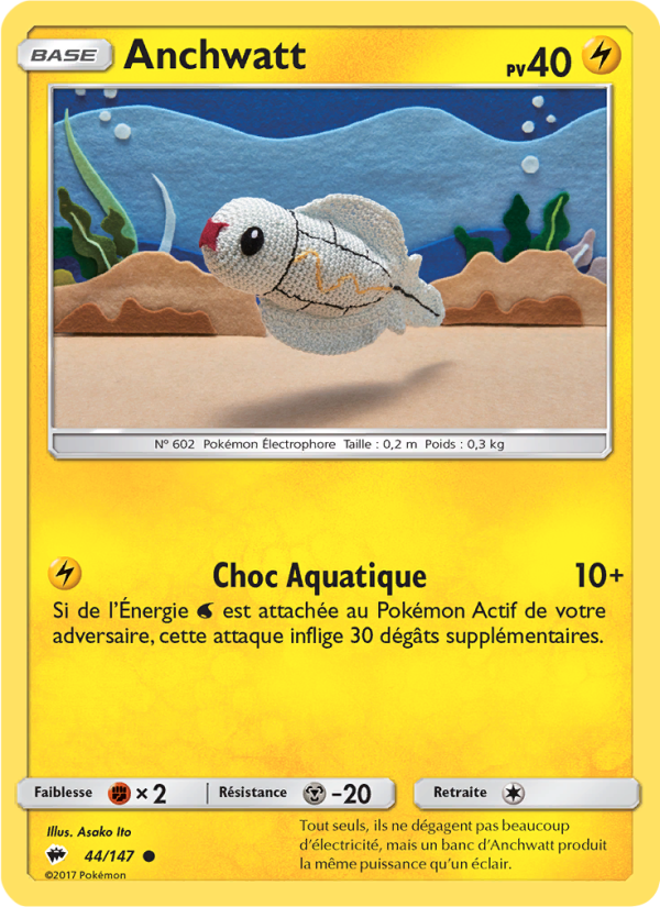Anchwatt 44 — Burning Shadows (French Pokémon TCG card)