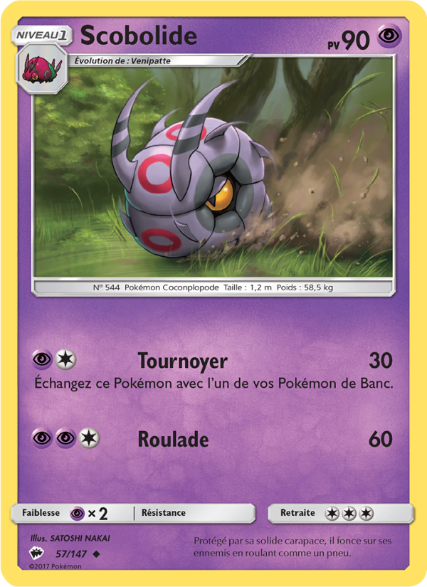 Scobolide 57 — Burning Shadows (French Pokémon TCG card)