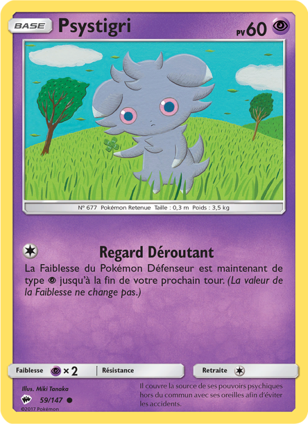 Psystigri 59 — Burning Shadows (French Pokémon TCG card)