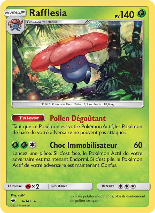 Rafflesia 6 — Burning Shadows (French Pokémon TCG card)