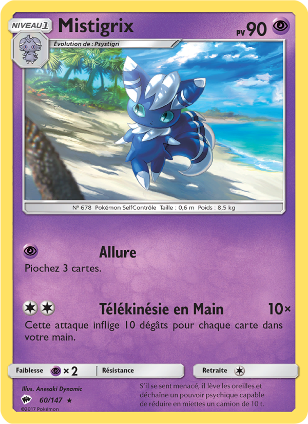 Mistigrix 60 — Burning Shadows (French Pokémon TCG card)