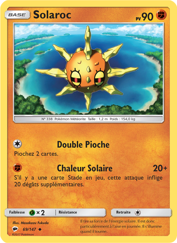 Solaroc 69 — Burning Shadows (French Pokémon TCG card)