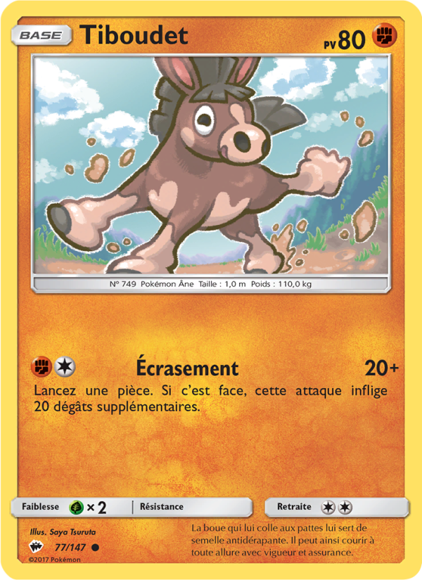 Tiboudet 77 — Burning Shadows (French Pokémon TCG card)