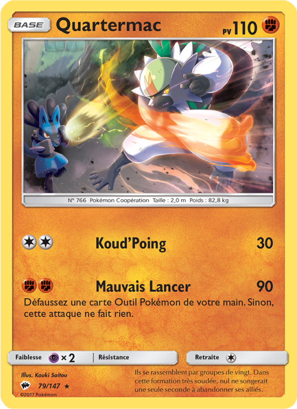 Quartermac 79 — Burning Shadows (French Pokémon TCG card)