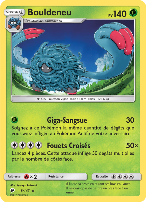 Bouldeneu 8 — Burning Shadows (French Pokémon TCG card)