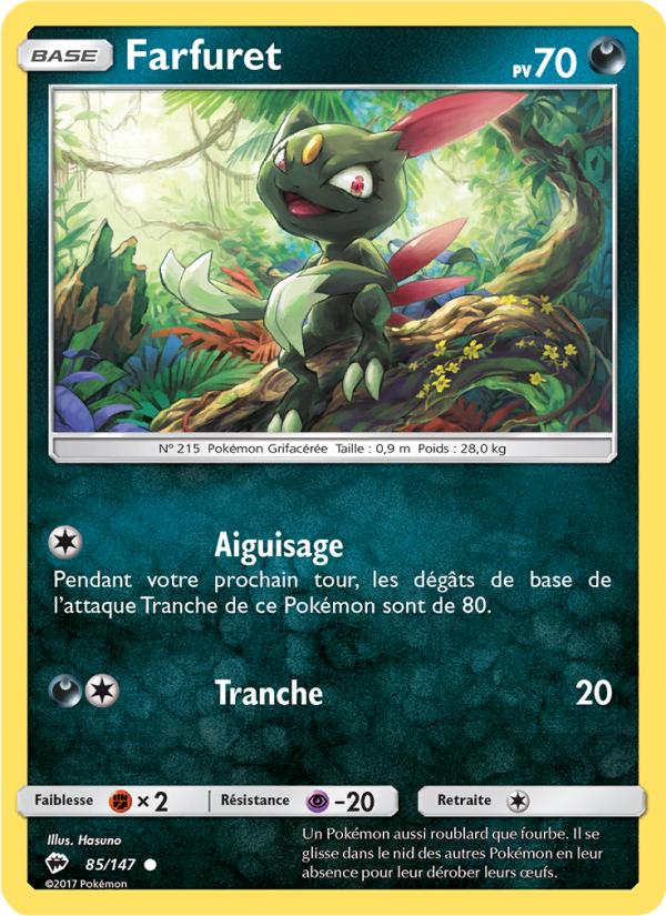 Farfuret 85 — Burning Shadows (French Pokémon TCG card)