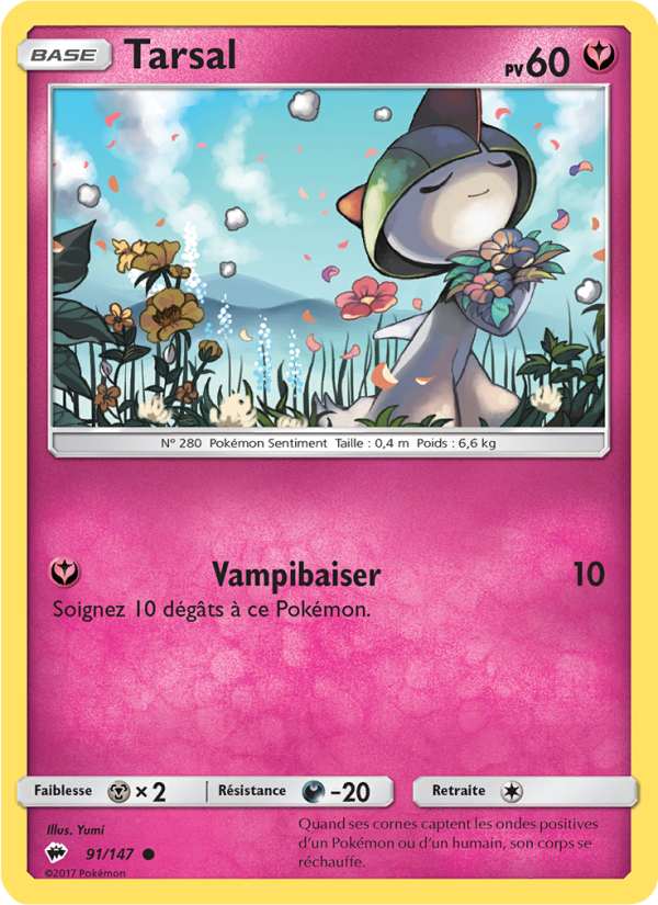 Tarsal 91 — Burning Shadows (French Pokémon TCG card)