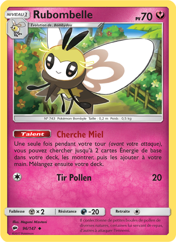 Rubombelle 96 — Burning Shadows (French Pokémon TCG card)