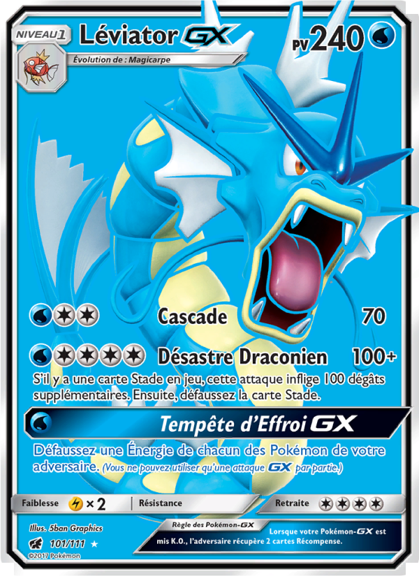 Léviator GX 101 — Crimson Invasion (French Pokémon TCG card)