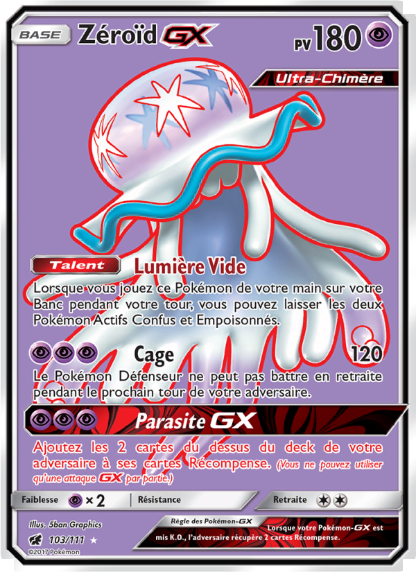 Zéroïd GX 103 — Crimson Invasion (French Pokémon TCG card)
