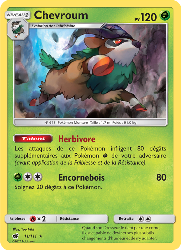 Chevroum 11 — Crimson Invasion (French Pokémon TCG card)