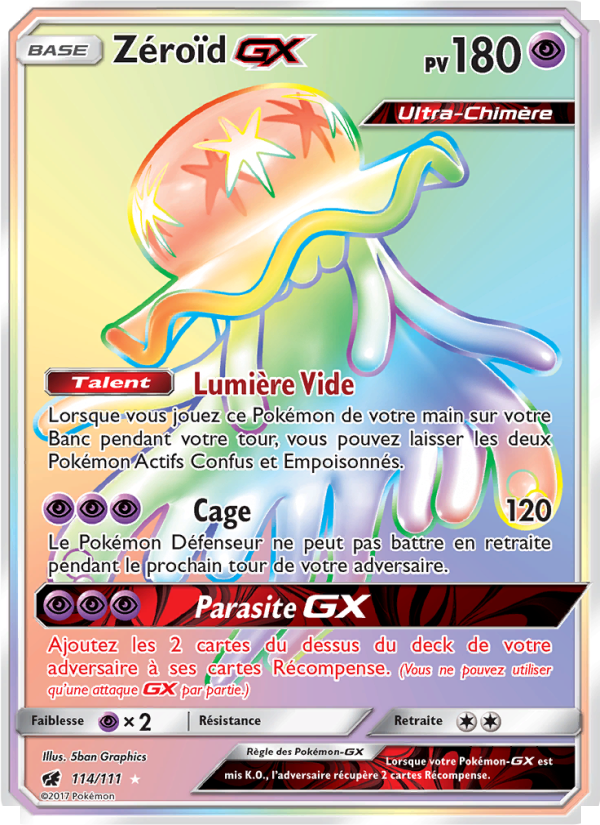 Zéroïd GX 114 — Crimson Invasion (French Pokémon TCG card)