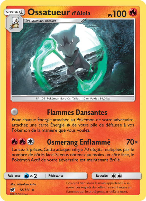 Ossatueur d’Alola 12 — Crimson Invasion (French Pokémon TCG card)