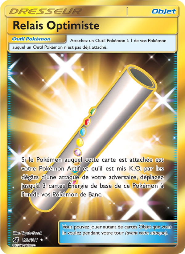 Relais Optimiste 121 — Crimson Invasion (French Pokémon TCG card)