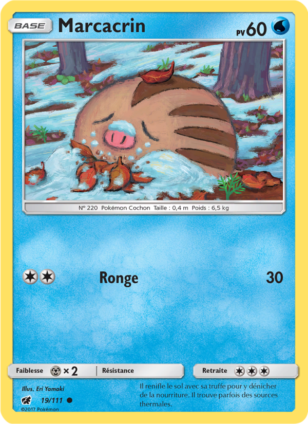 Marcacrin 19 — Crimson Invasion (French Pokémon TCG card)