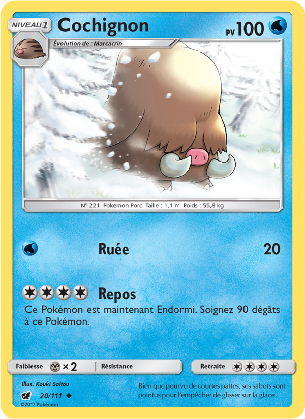 Cochignon 20 — Crimson Invasion (French Pokémon TCG card)