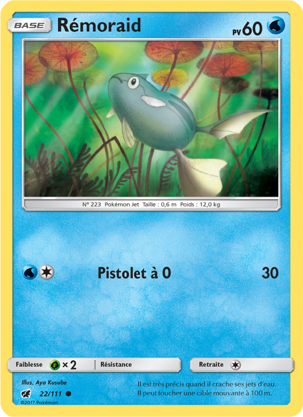 Rémoraid 22 — Crimson Invasion (French Pokémon TCG card)