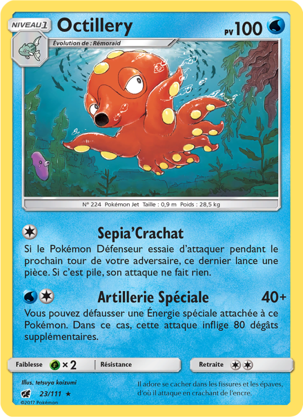 Octillery 23 — Crimson Invasion (French Pokémon TCG card)