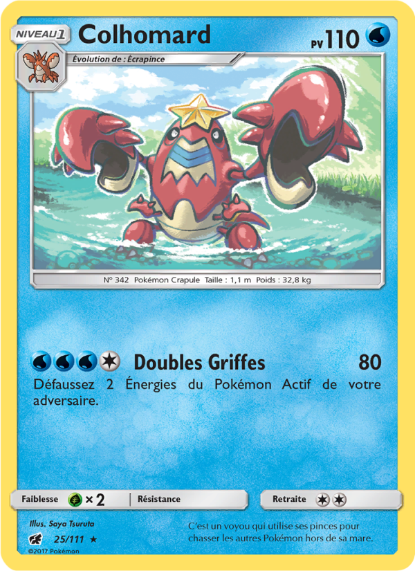 Colhomard 25 — Crimson Invasion (French Pokémon TCG card)