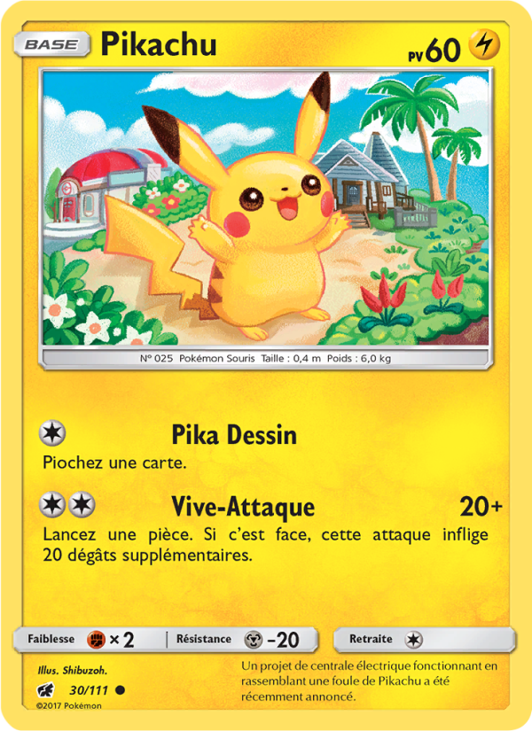 Pikachu 30 — Crimson Invasion (French Pokémon TCG card)