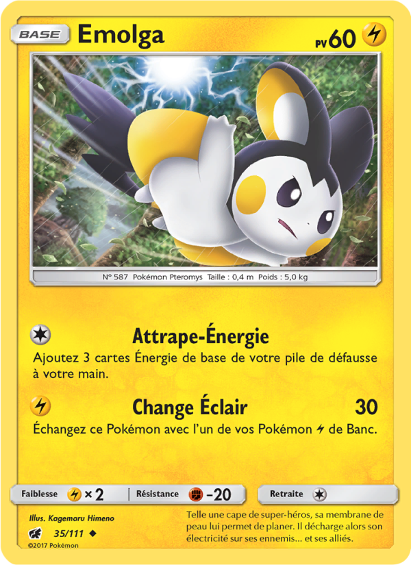 Emolga 35 — Crimson Invasion (French Pokémon TCG card)