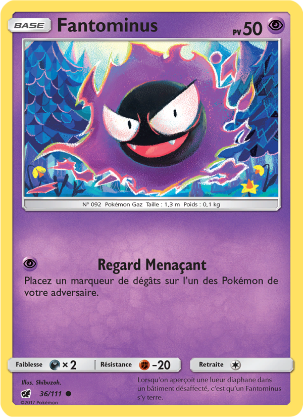 Fantominus 36 — Crimson Invasion (French Pokémon TCG card)