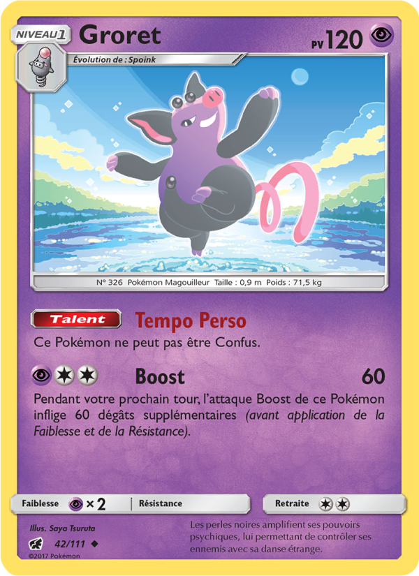 Groret 42 — Crimson Invasion (French Pokémon TCG card)