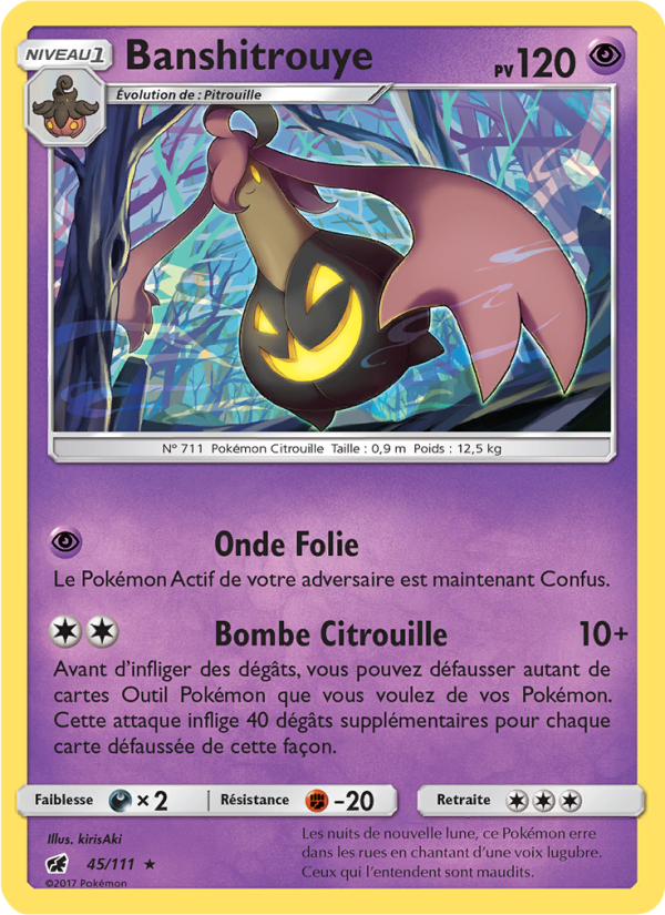 Banshitrouye 45 — Crimson Invasion (French Pokémon TCG card)