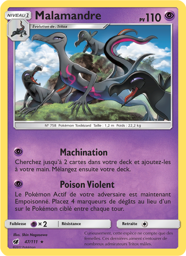 Malamandre 47 — Crimson Invasion (French Pokémon TCG card)