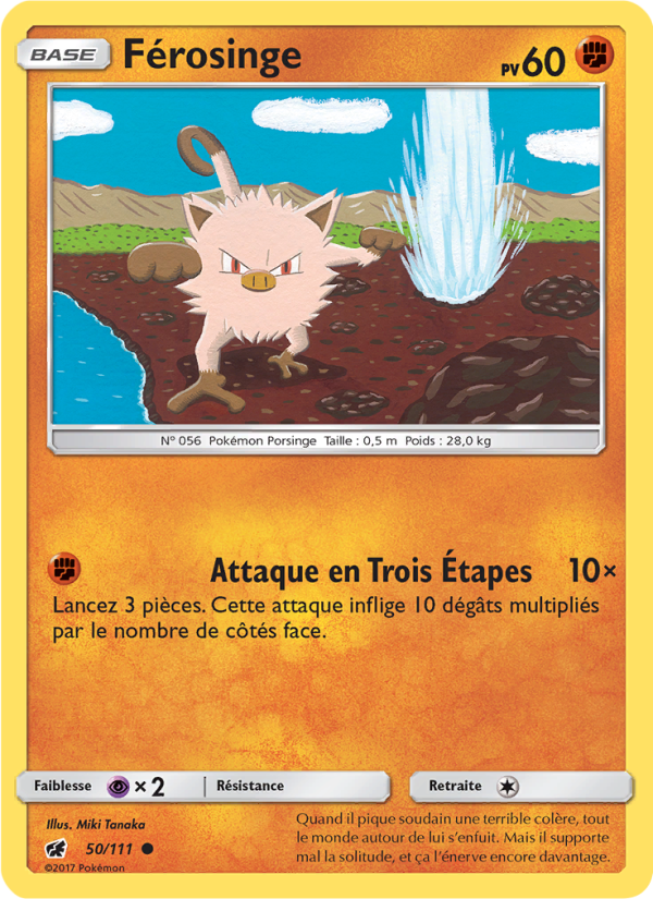 Férosinge 50 — Crimson Invasion (French Pokémon TCG card)