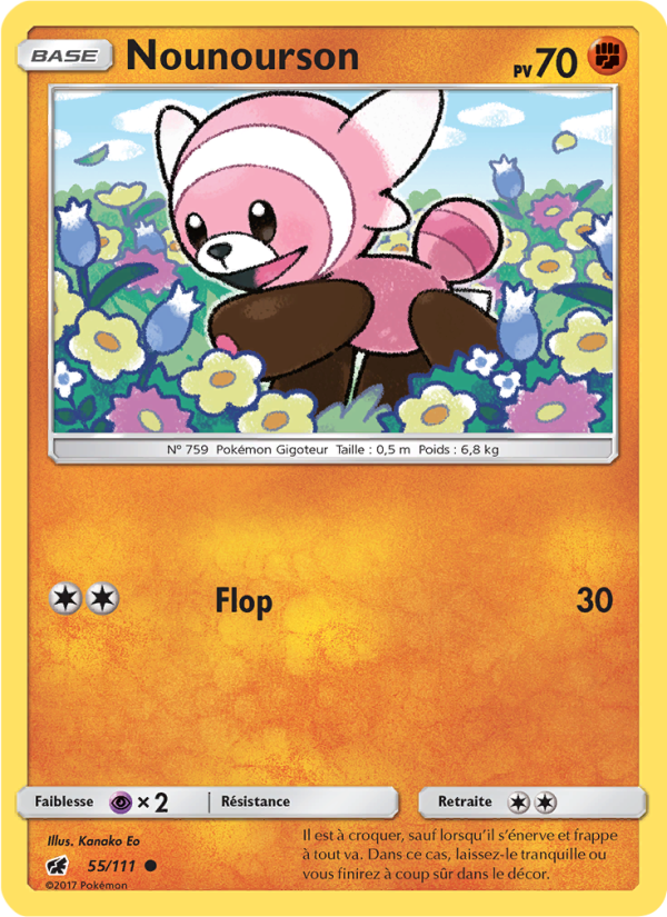 Nounourson 55 — Crimson Invasion (French Pokémon TCG card)