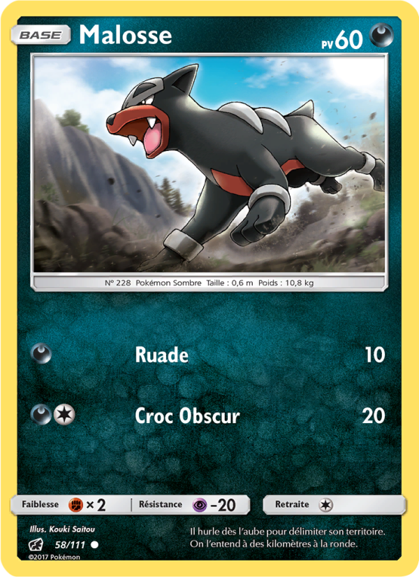 Malosse 58 — Crimson Invasion (French Pokémon TCG card)