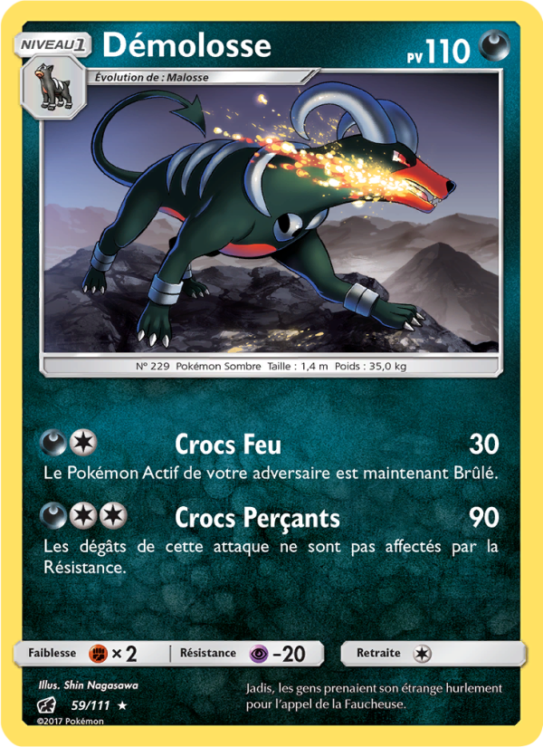 Démolosse 59 — Crimson Invasion (French Pokémon TCG card)