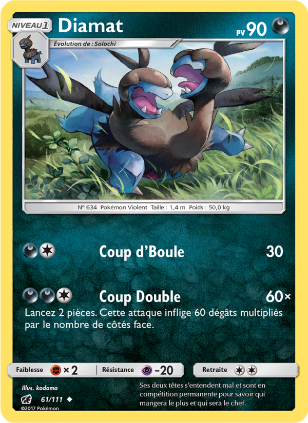 Diamat 61 — Crimson Invasion (French Pokémon TCG card)