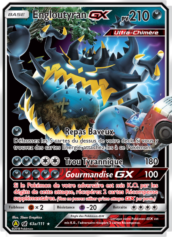 Engloutyran-GX 63a — Crimson Invasion (French Pokémon TCG card)