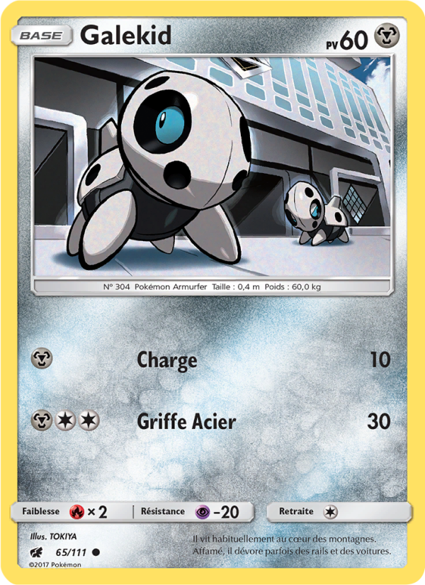 Galekid 65 — Crimson Invasion (French Pokémon TCG card)