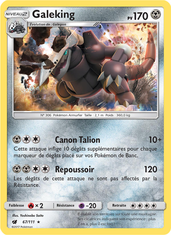 Galeking 67 — Crimson Invasion (French Pokémon TCG card)