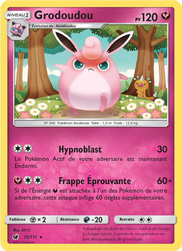 Grodoudou 72 — Crimson Invasion (French Pokémon TCG card)